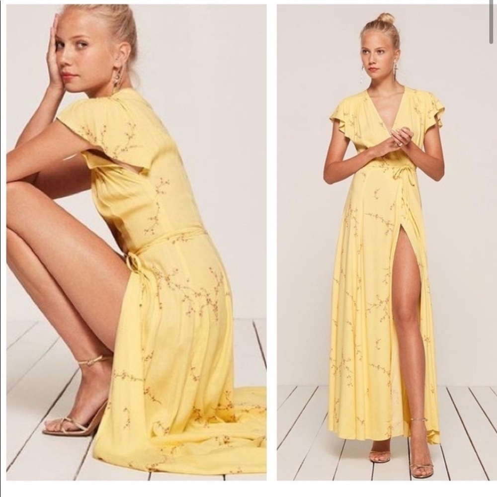 Reformation Sparrow Dress in Sprig - Picture 3 of 12